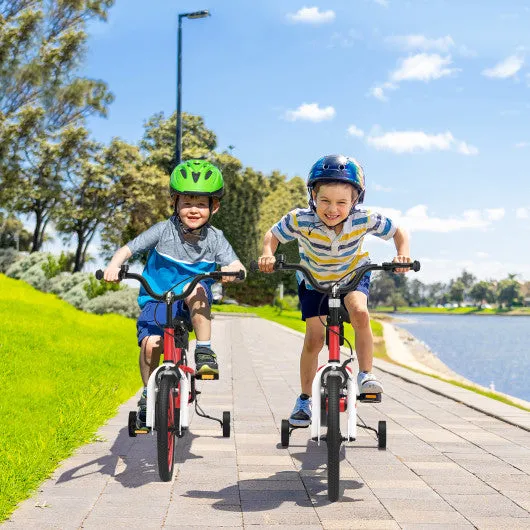 18 Feet Kid's Bike with Removable Training Wheels-Red