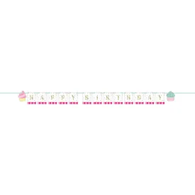 Bakery Sweets Foil Banner w/ Ribbon