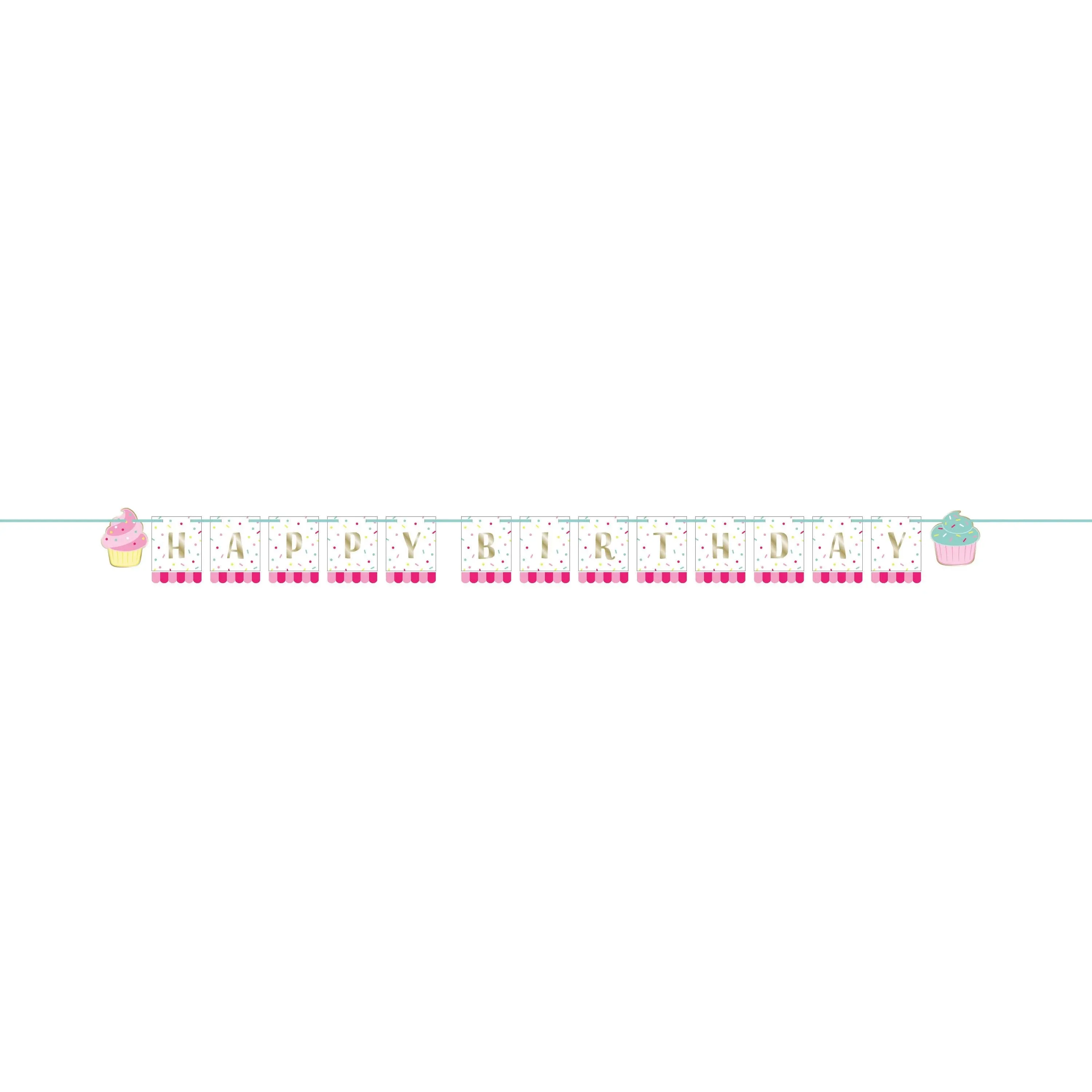 Bakery Sweets Foil Banner w/ Ribbon