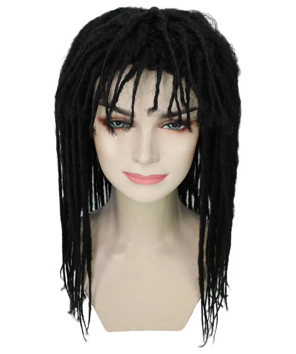 Long Black Dreadlock Womens Wig | Dramatical Cosplay Halloween Wig | Premium Breathable Capless Cap