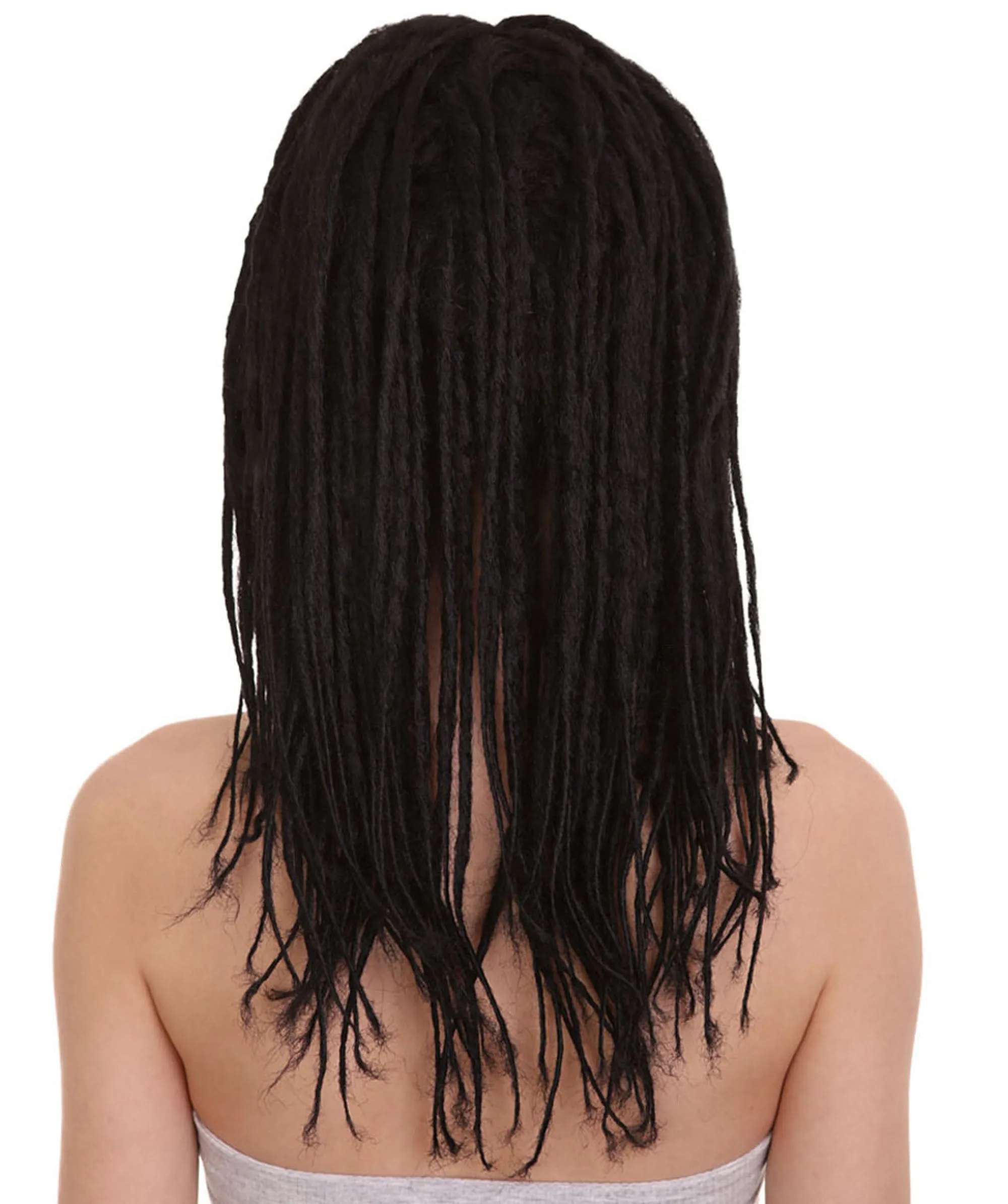 Long Black Dreadlock Womens Wig | Dramatical Cosplay Halloween Wig | Premium Breathable Capless Cap