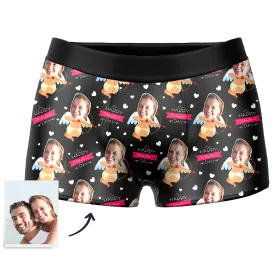 MCupid Custom Face Couple Boxer, Custom Underwear For Men