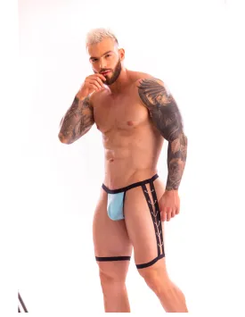 Mens Sling With Chained Garter