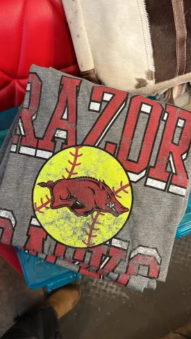 Softball Razorbacks Tee