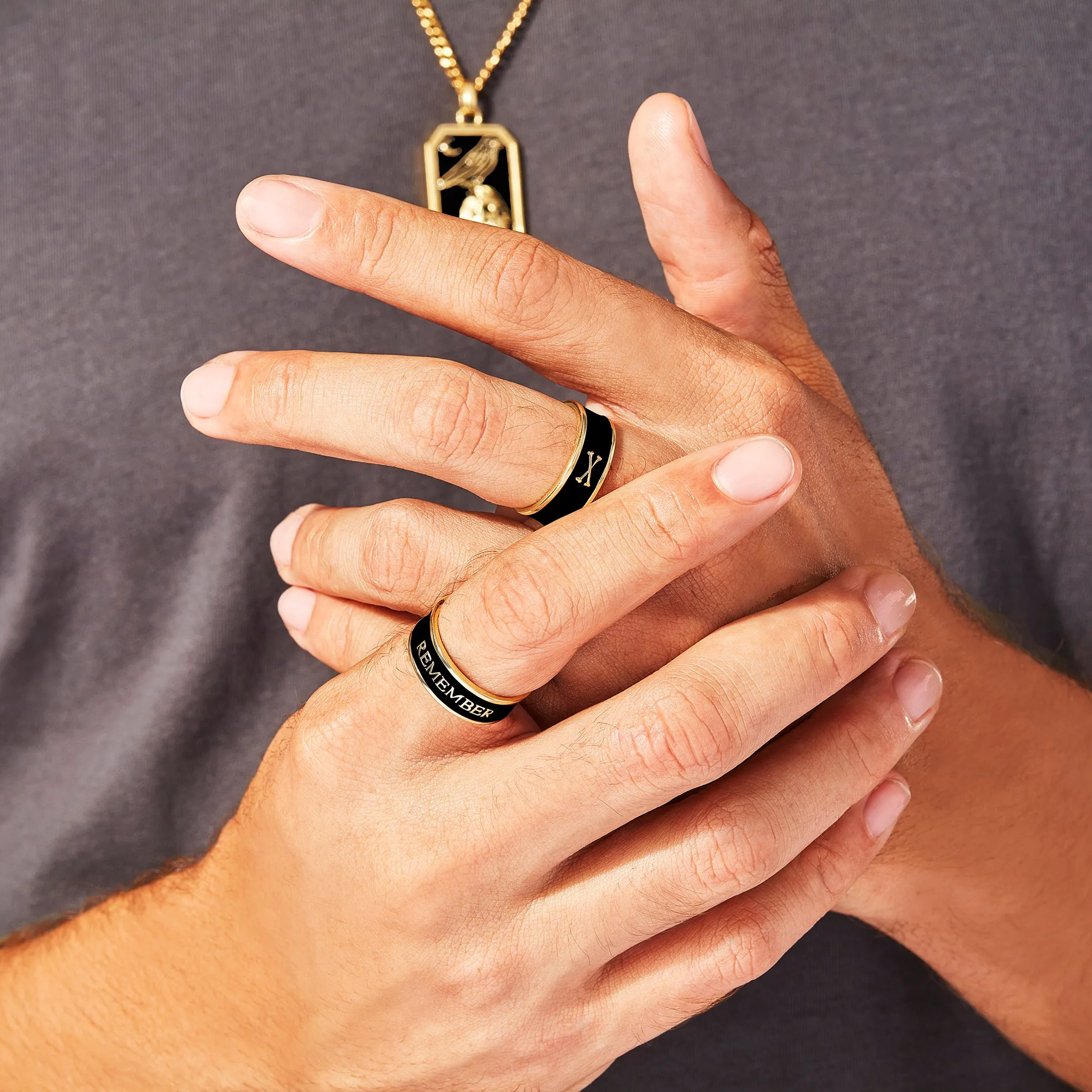Wide Remember Ring